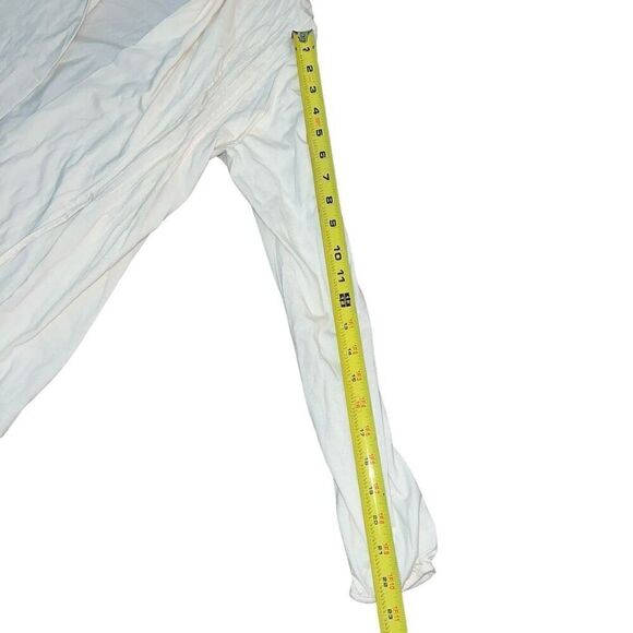 L.L BEAN Cream Drawstring Long Sleeve Cardigan Size M - Picture 6 of 8